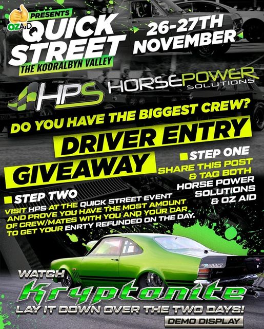 HPS Biggest Crew Giveaway at Oz Aid 26th November 2022